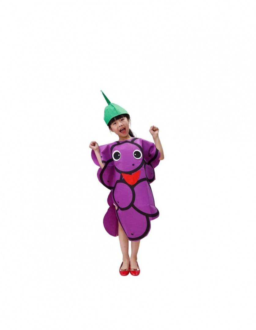 Costum pentru copii, Strugure, multicolor, 3 ani - 7 ani