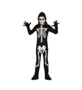 Costum Schelet Complet pentru copii, negru/alb, 4 ani - 9 ani