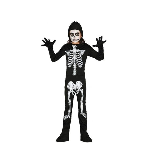 Costum Schelet Complet pentru copii, negru/alb, 4 ani - 9 ani | Masha Shop