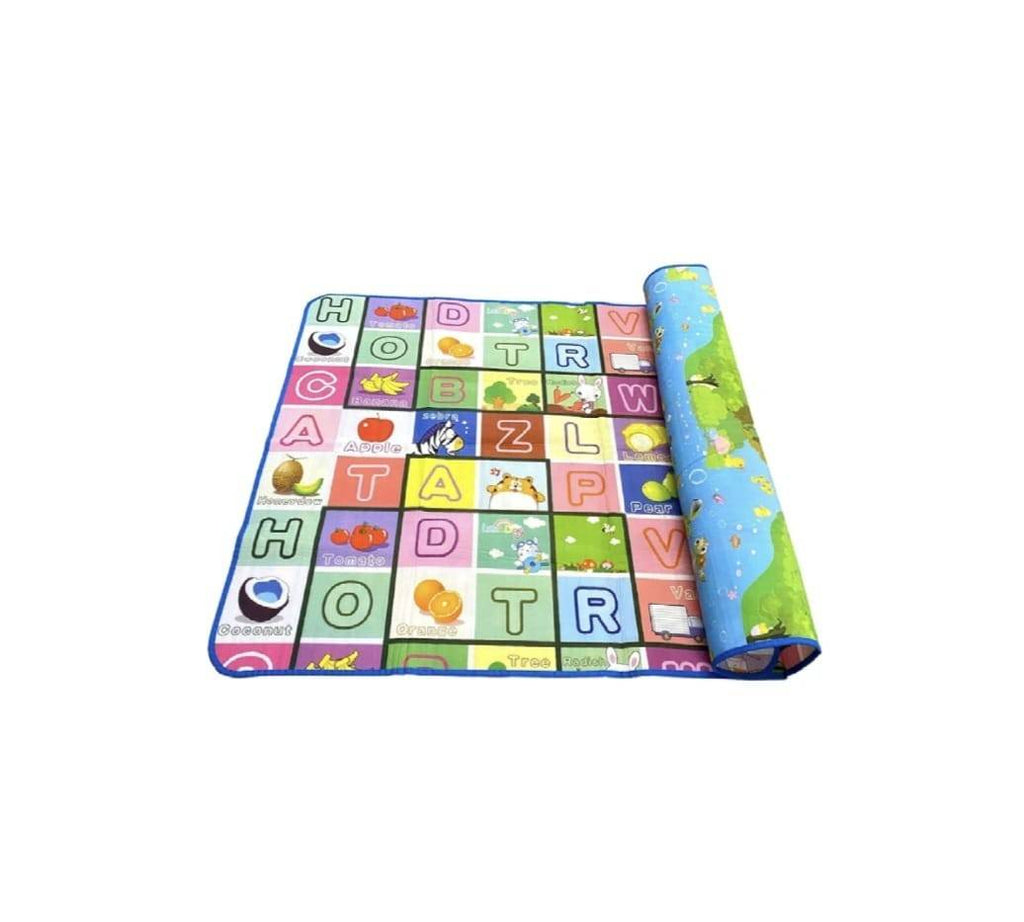 Covor joaca copii, termic, interactiv, cu 2 fete, polietilena, multicolor, 200 cm x180 cm x 0.5 cm