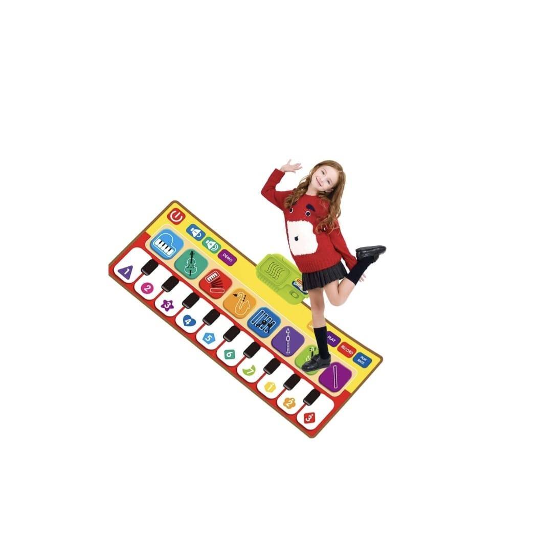 Covor muzical, Piano Touch & Learn, 8 instrumente, antiderapant, multicolor