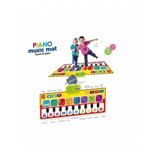 Covor muzical, Piano Touch & Learn, 8 instrumente, antiderapant, multicolor – imagine 2 | Masha Shop