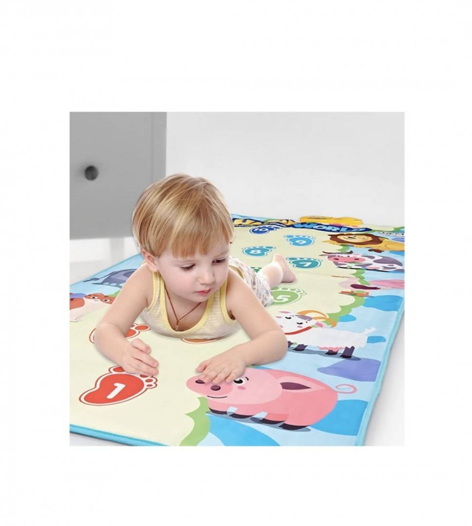Covoras muzical cu 28 melodii si sunete, multicolor, 158 cm x 70 cm