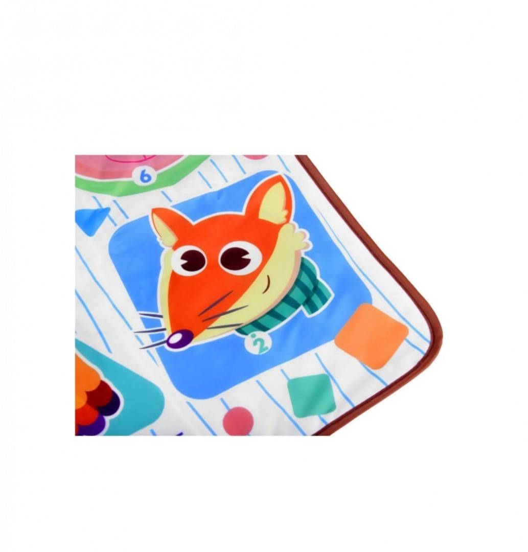Covoras muzical interactiv cu animale, multicolor