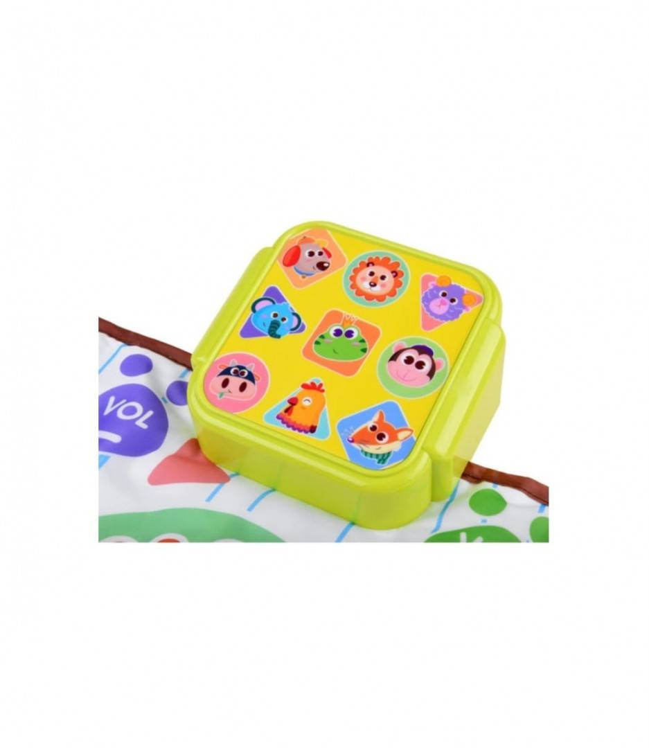 Covoras muzical interactiv cu animale, multicolor