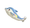 Delfin de plus, albastru, 60 cm