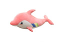 Delfin de plus, roz, 60 cm