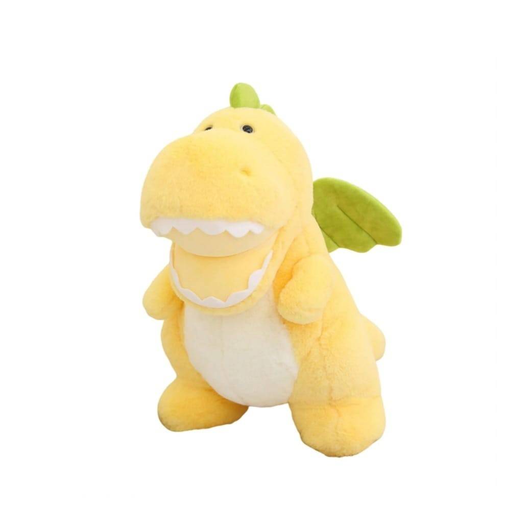 Dinosaur de plus, galben/verde deschis, 50 cm