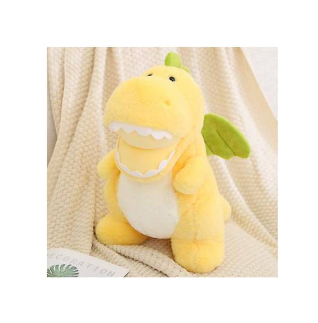 Dinosaur de plus, galben/verde deschis, 50 cm