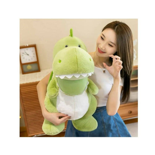 Dinosaur de plus, verde deschis/alb, 50 cm – imagine 2 | Masha Shop