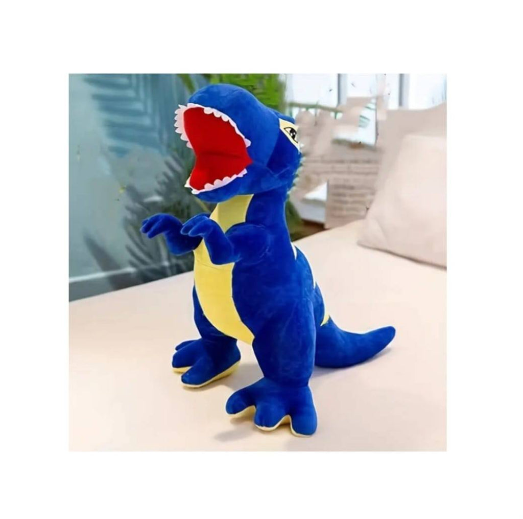 Dinozaur de plus, MASHASHOP, albastru, 90 cm