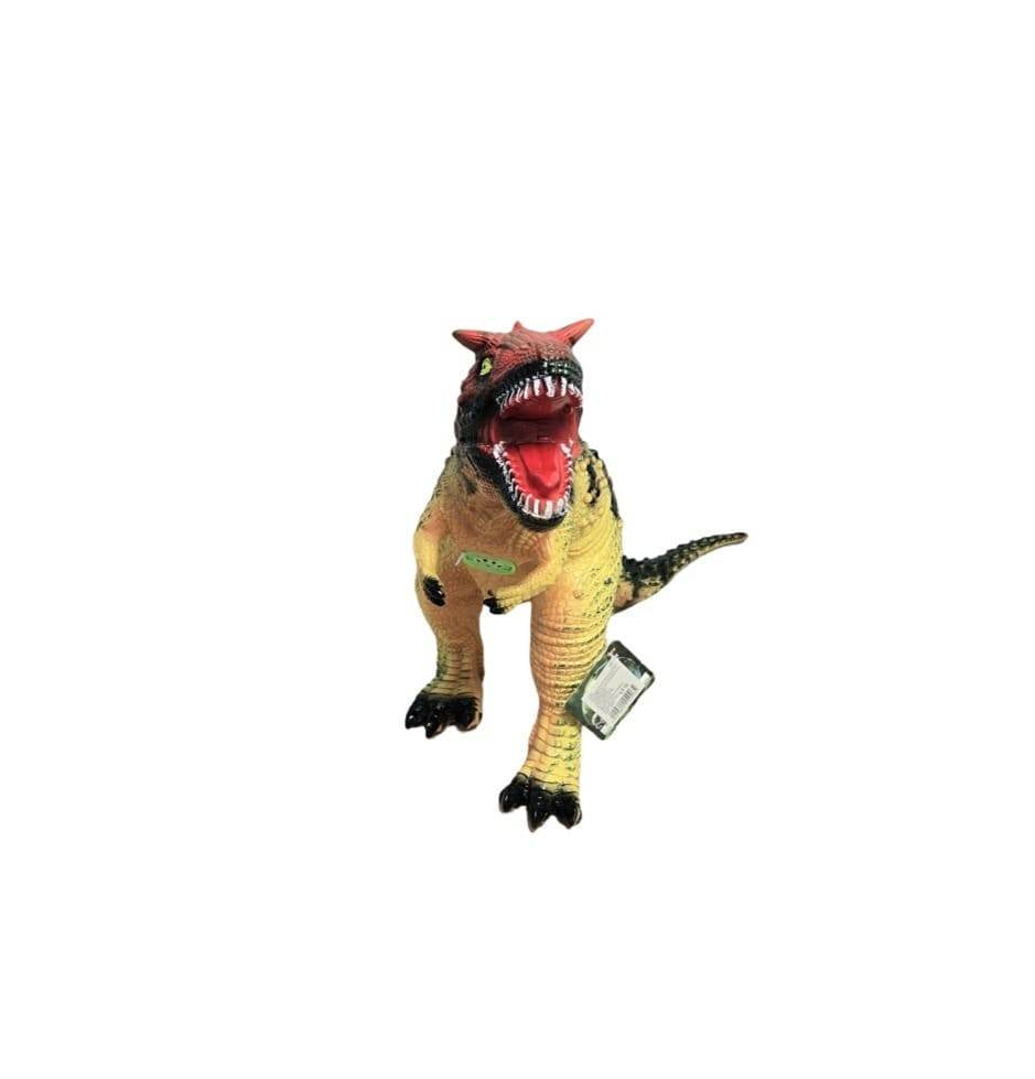 Dinozaur T-Rex, realist, sunete, galben/multicolor, 70 cm