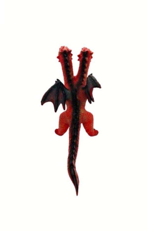 Dragon cu 2 Capete, rosu, 45 cm