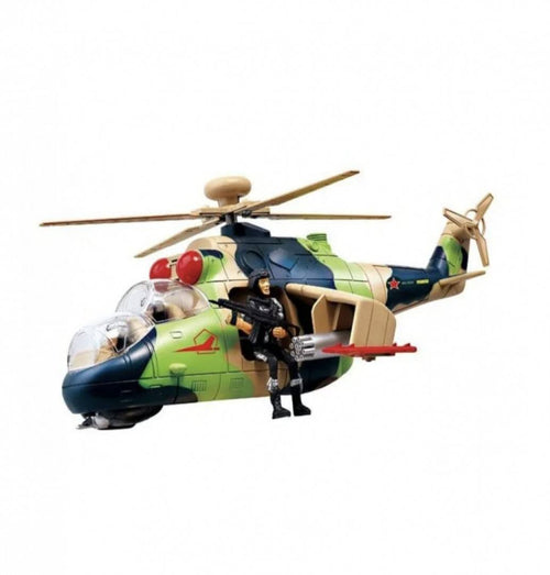 Elicopter militar, sunete si lumini, multicolor