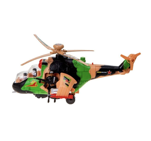 Elicopter militar, sunete si lumini, multicolor