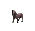 Figurina Cal, realist, maro inchis, 25 cm