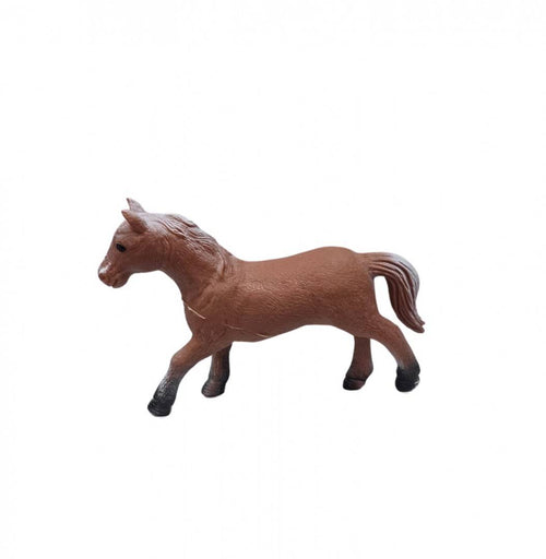 Figurina Cal, realist, multicolor, 17 cm