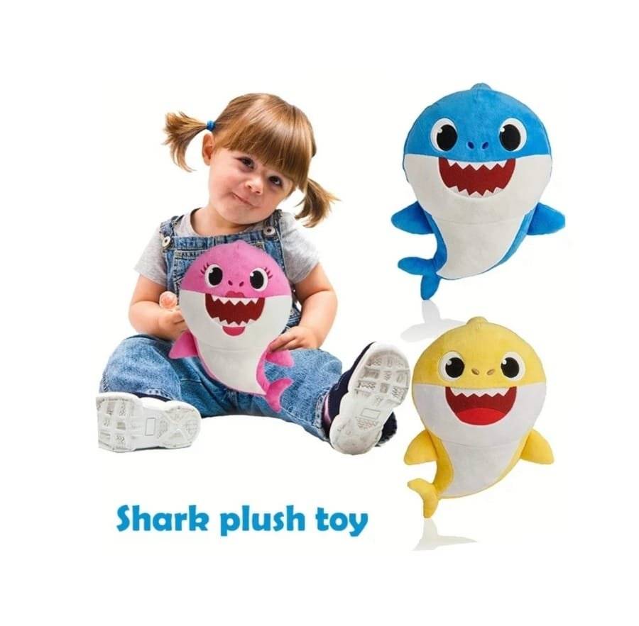 FIGURINA DE PLUS BABY SHARK, 25 CM, ROZ