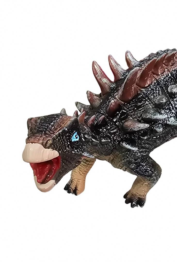 Figurina dinozaur Ankylosaurus, sunete, maro, 56 cm