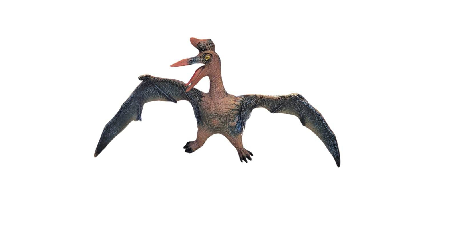 Figurina dinozaur Pteranodon, sunete, gri multicolor, 84 cm
