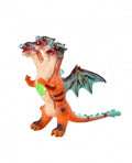 Figurina Dragon tip Dinozaur, cu 3 capete, sunete, multicolor, 50 cm