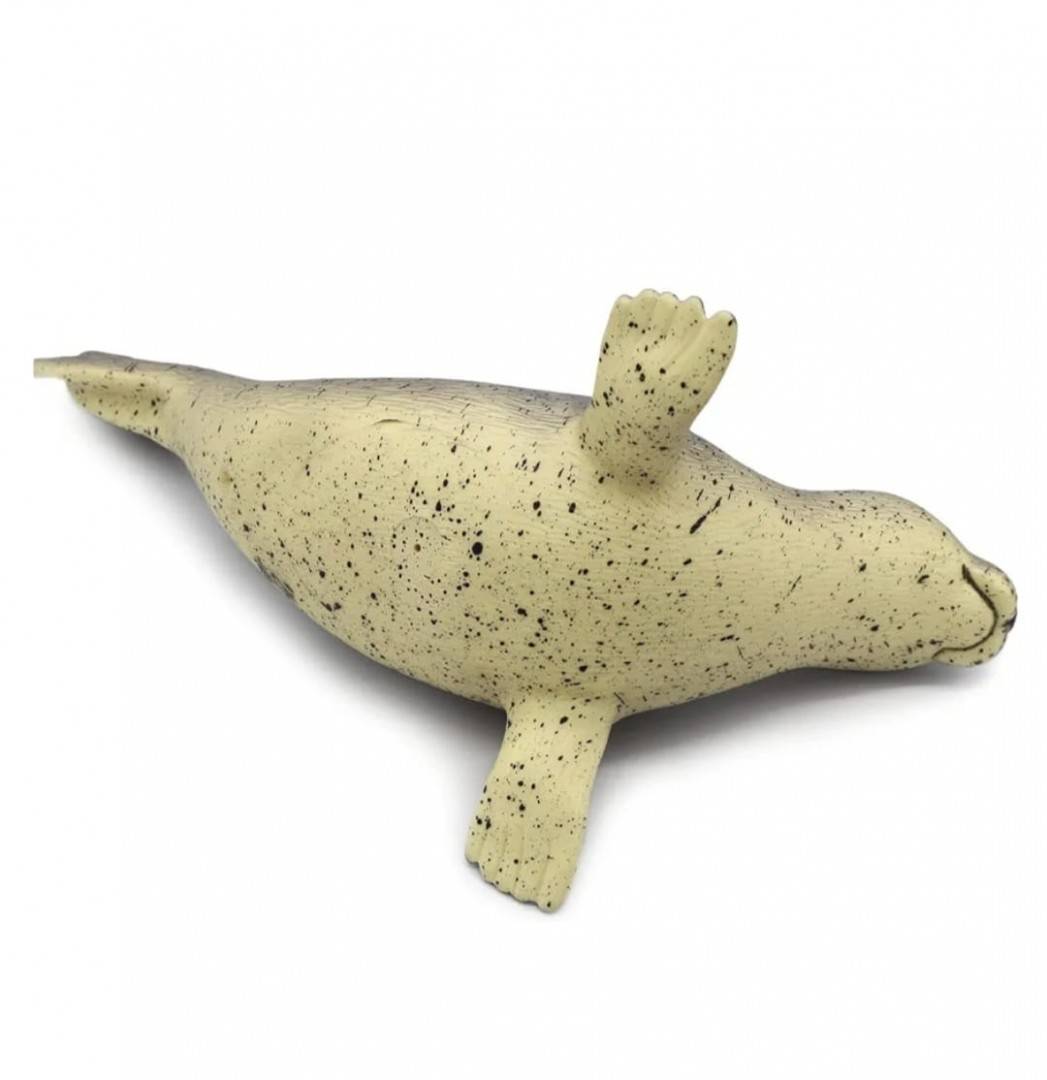 Figurina Foca Pestrita, realist, multicolor, 38 cm