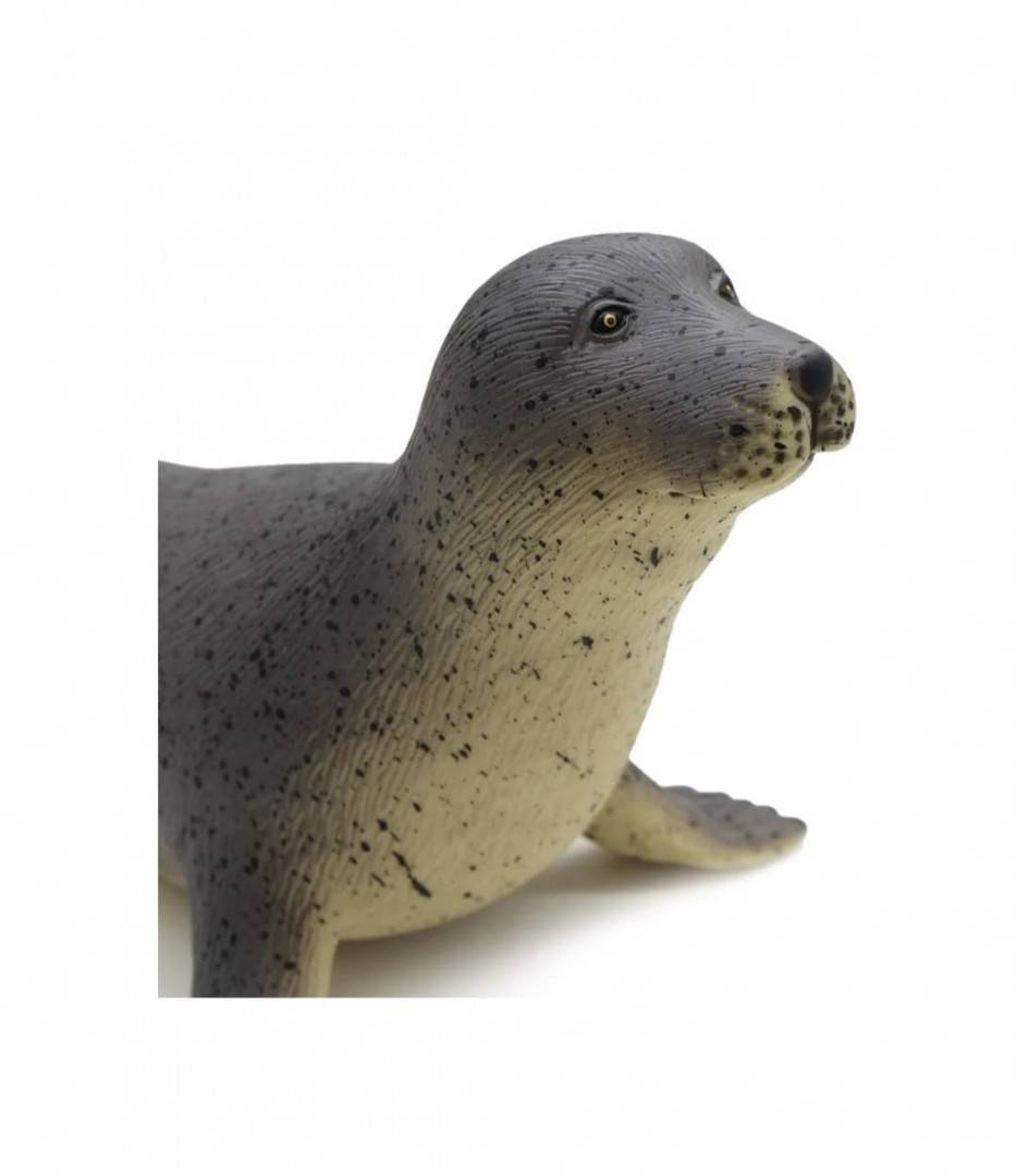 Figurina Foca Pestrita, realist, multicolor, 38 cm