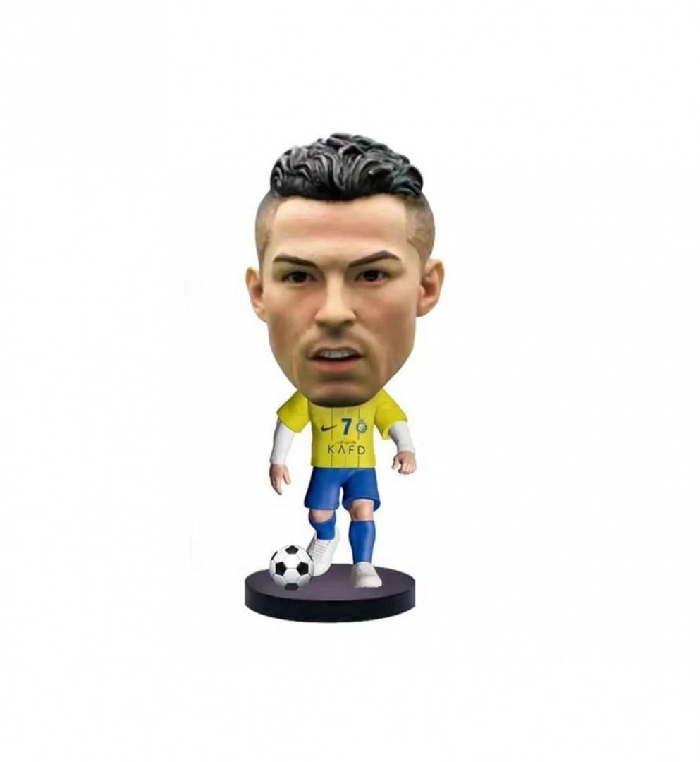 Figurina Fotbalist, Ronaldo, galben/bleu, 11 cm