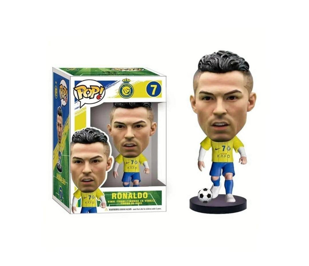 Figurina Fotbalist, Ronaldo, galben/bleu, 11 cm