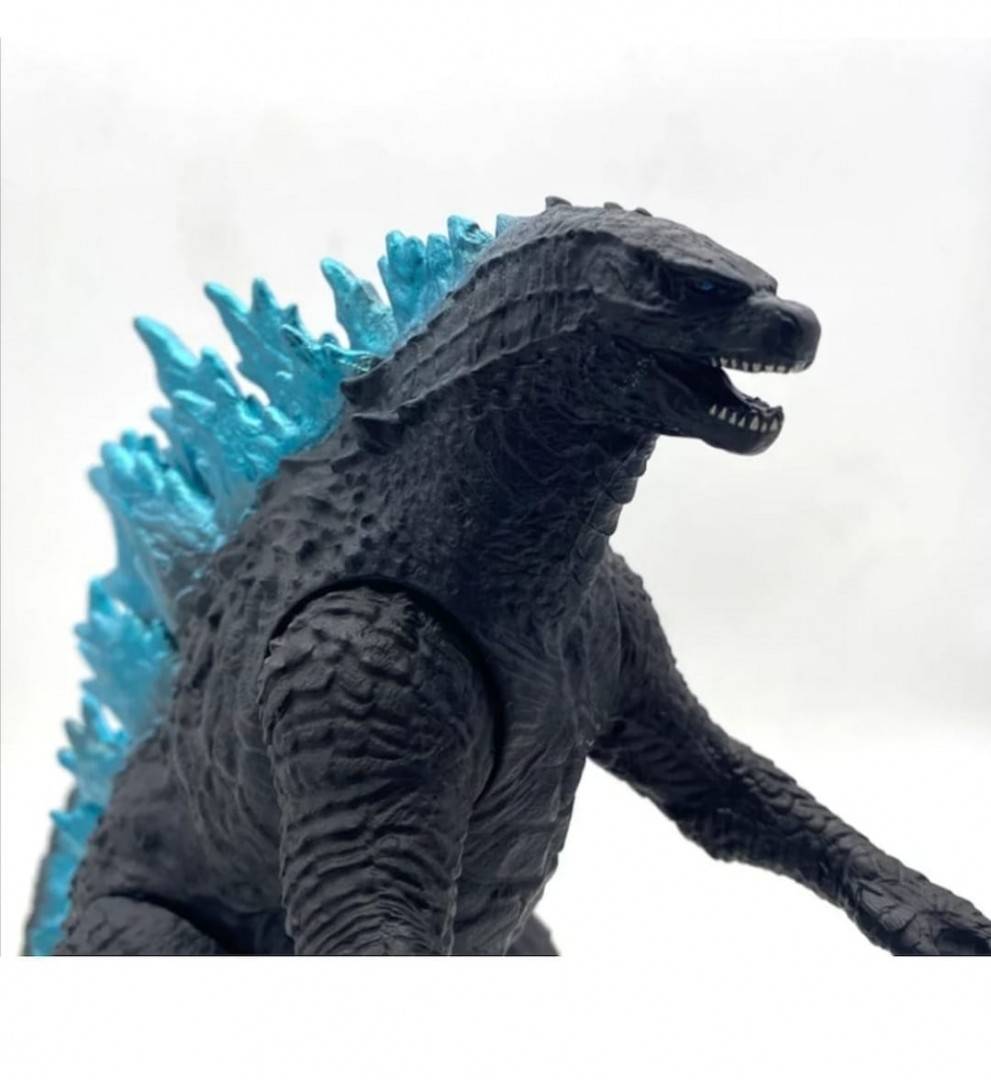 Figurina Godzilla , negru / albastru , 30 cm
