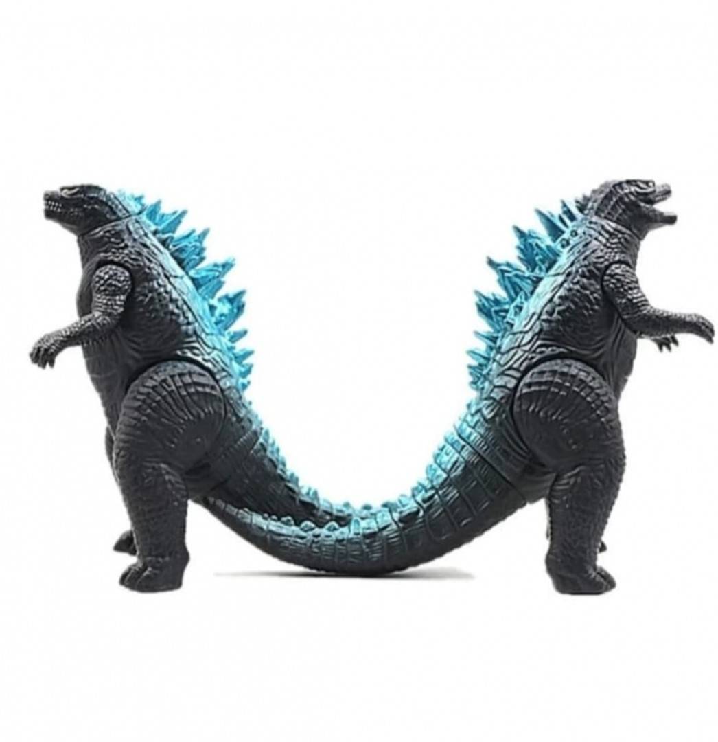 Figurina Godzilla , negru / albastru , 30 cm