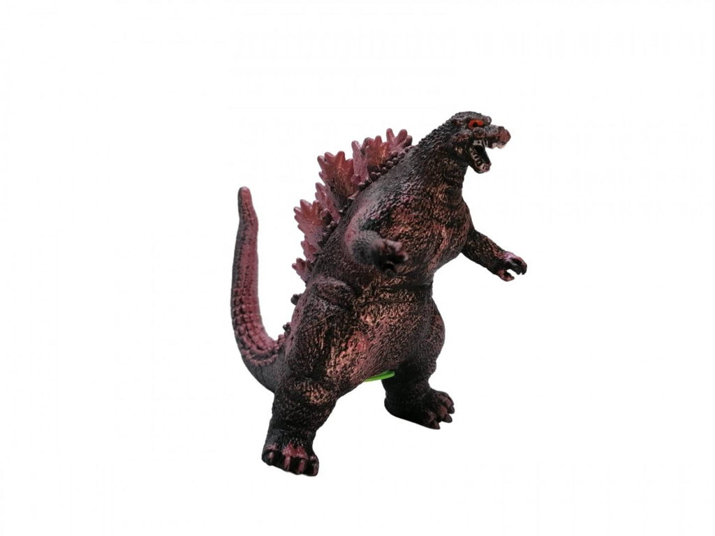 Figurina Godzilla, cu sunete specifice de dinozaur , cu baterii din cauciuc moale, mov, 33 cm