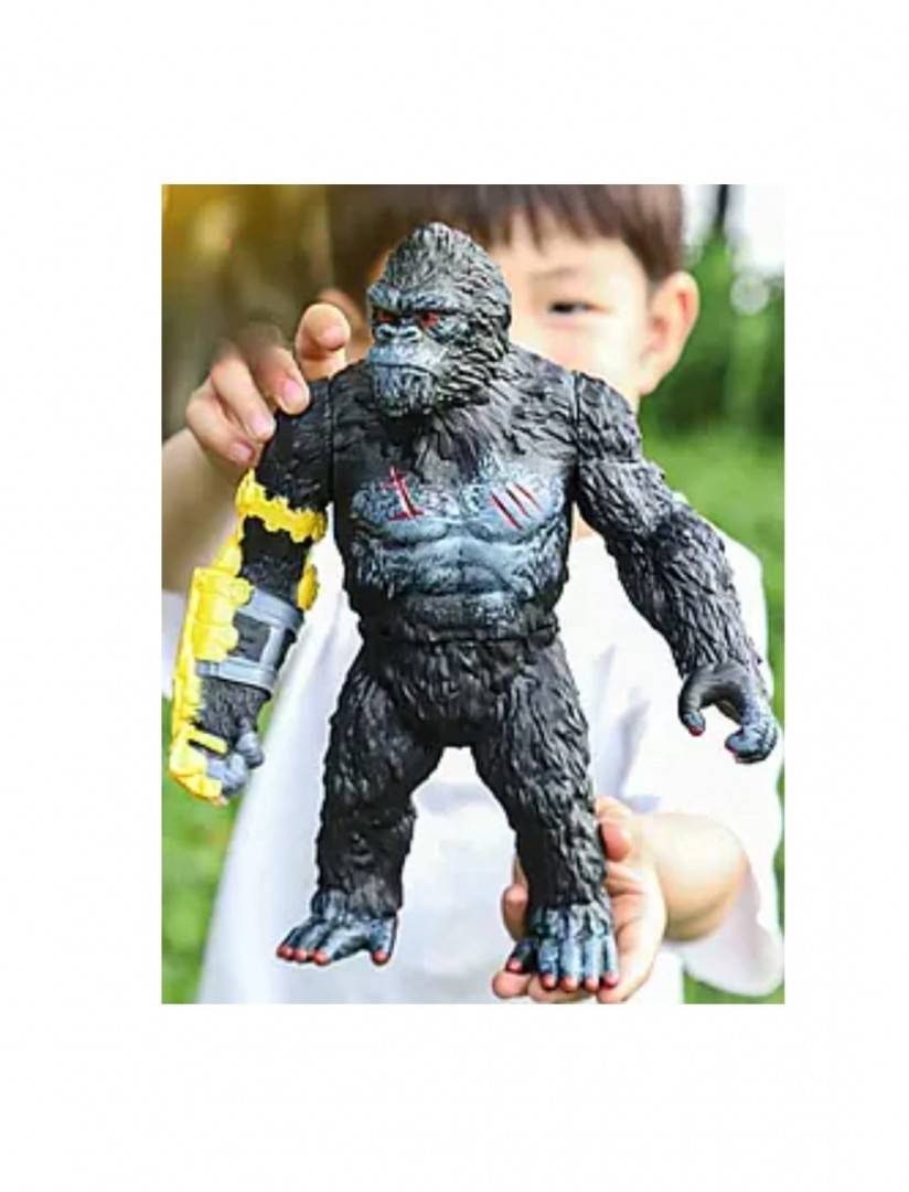 Figurina Gorila, realist, multicolor, 28 cm