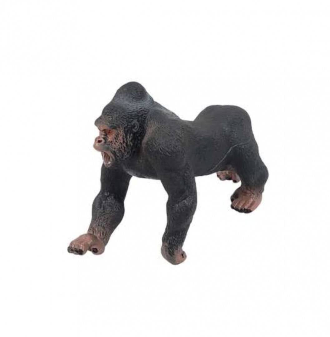 Figurina Gorila, realist, negru, 17 cm