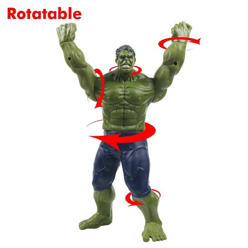 Figurina Hulk cu sunete , Avengers Titan Hero, verde, 30 cm