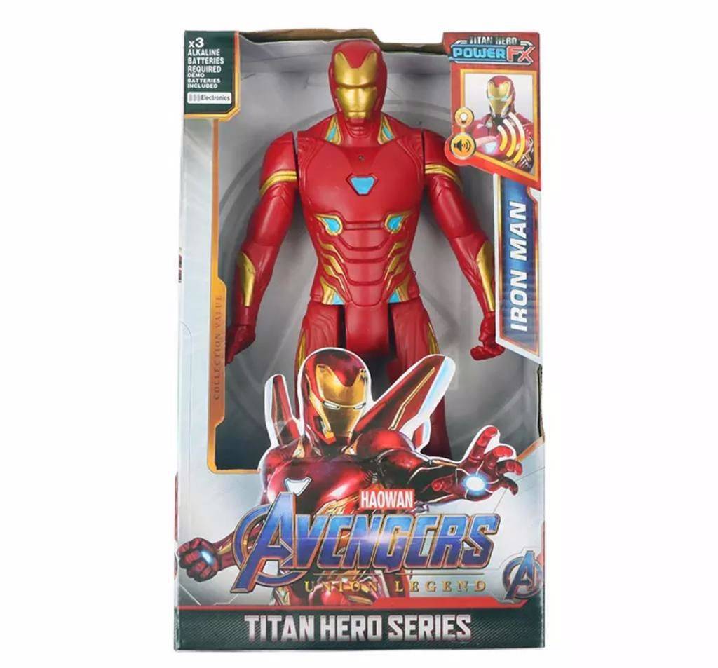 Figurina Iron Man cu sunete, Avengers Titan Hero, 30 cm