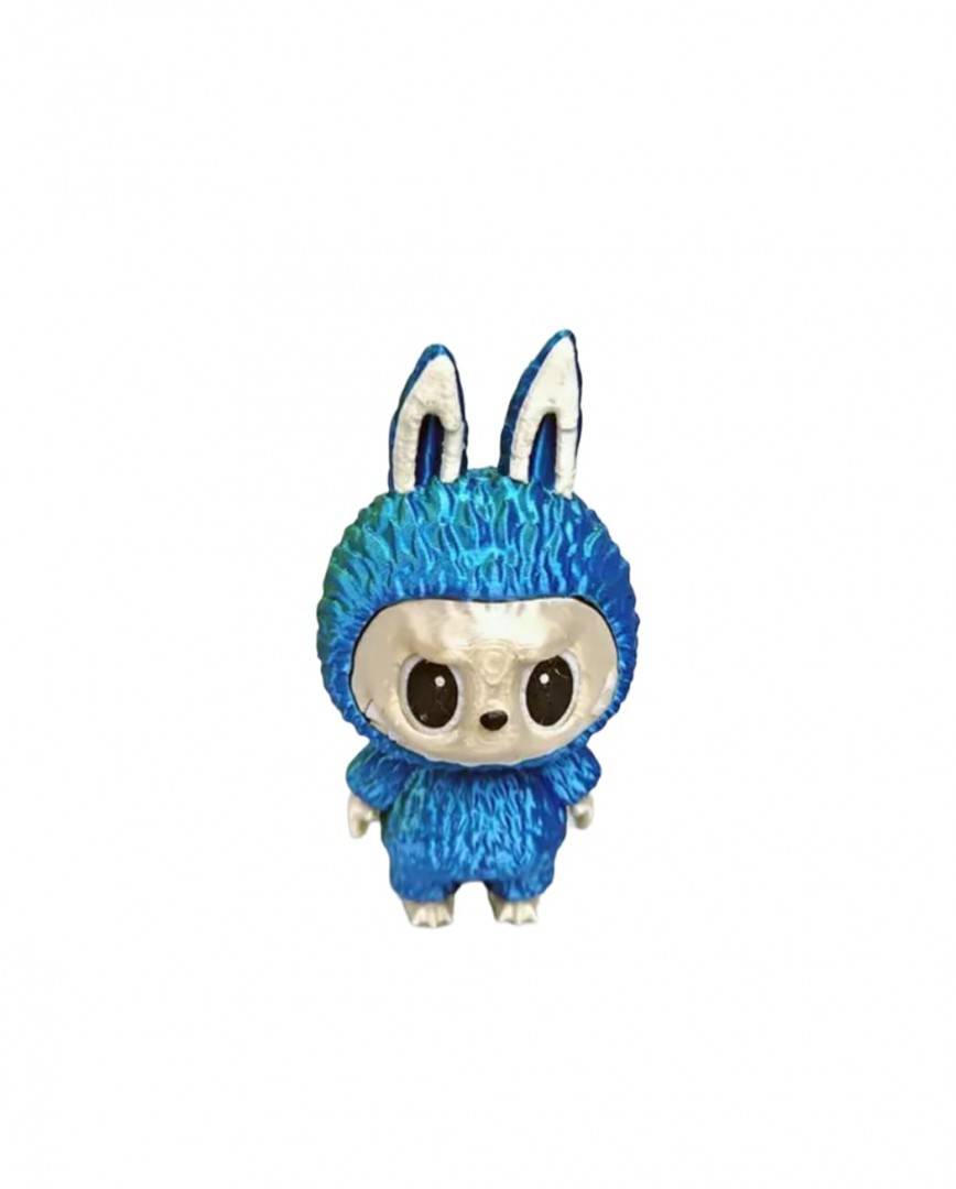 Figurina Labubu, albastru, 15,5 cm