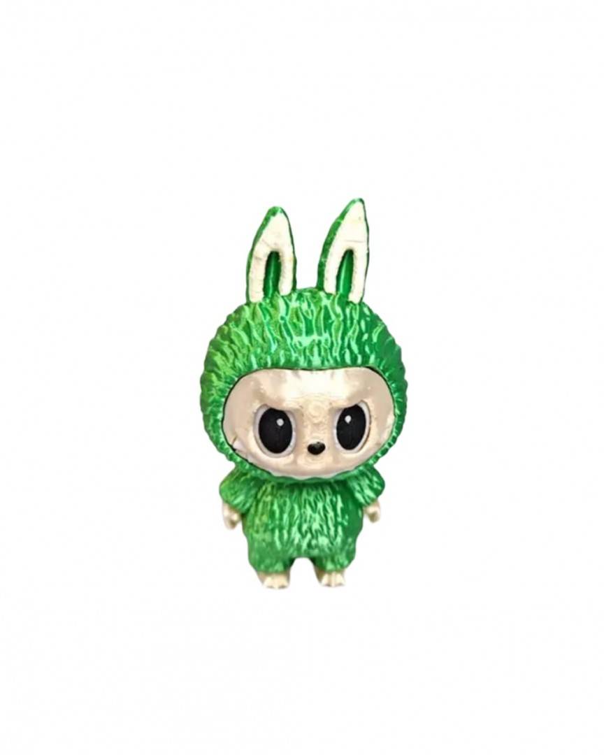 Figurina Labubu, verde, 15,5 cm
