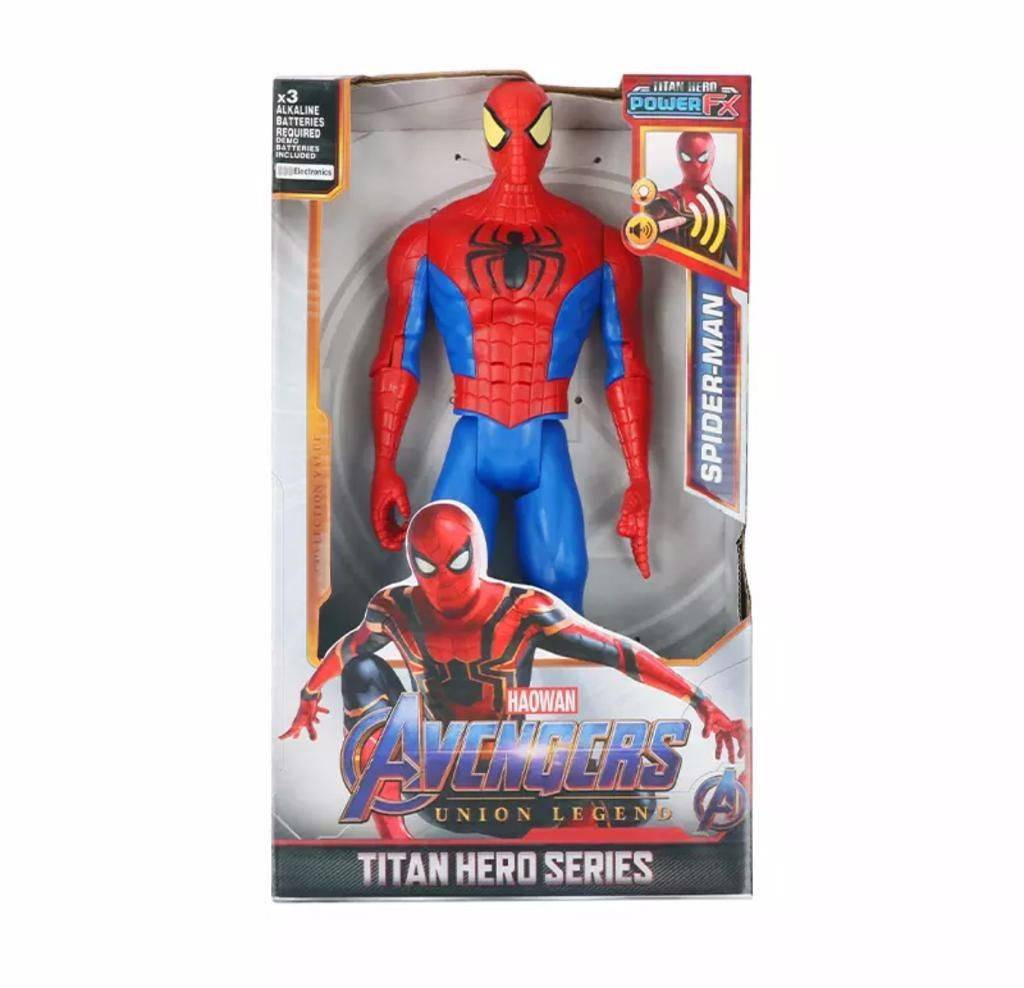 Figurina Spiderman cu sunete, Avengers Titan Hero, 30 cm