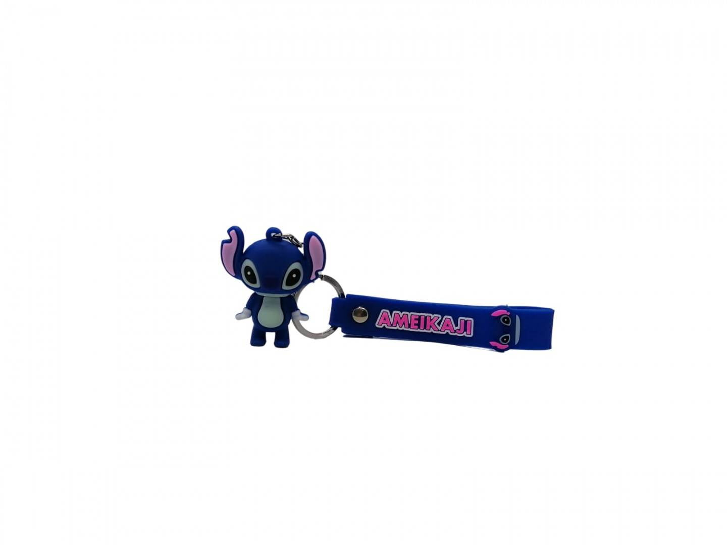 Figurina Stitch, tip breloc, albastru, 5 cm