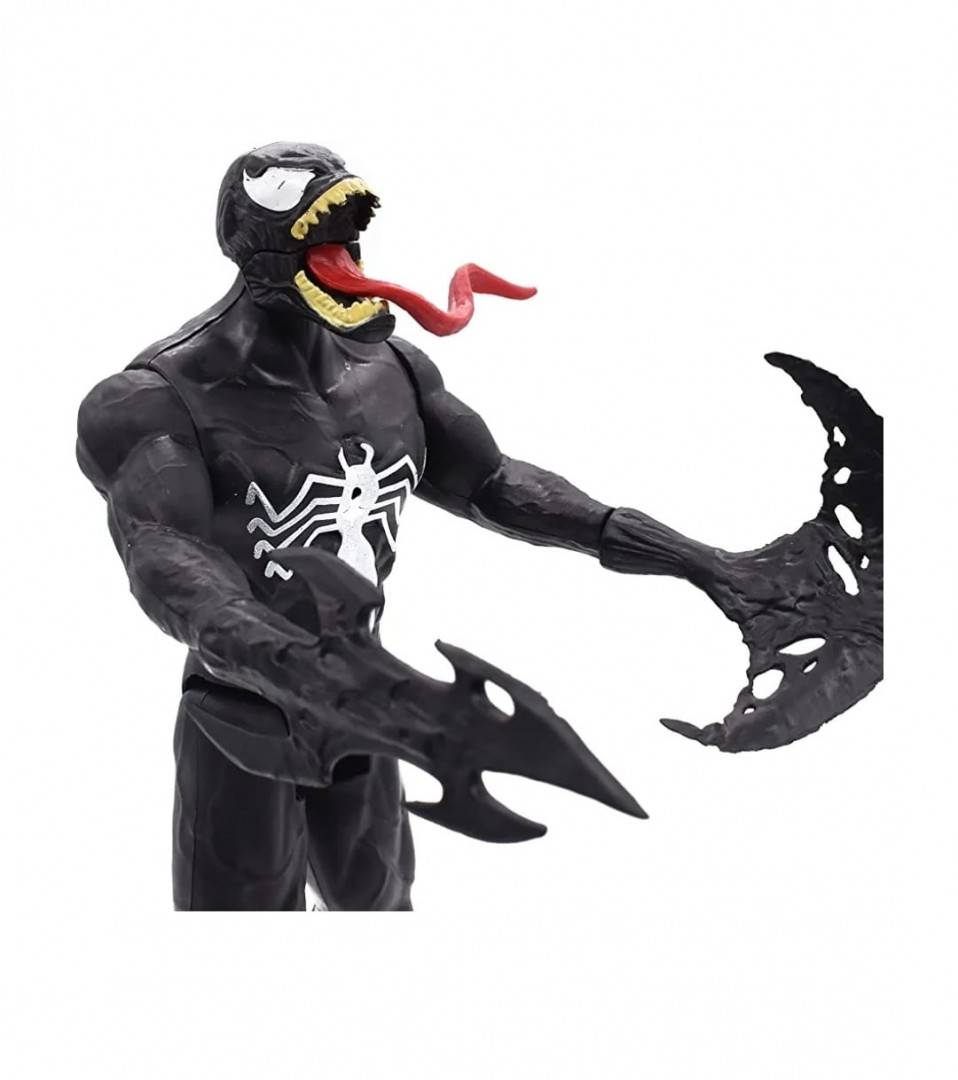 Figurina Super Erou, tip Venom, negru, 30 cm