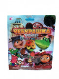 Figurina Surpriza Cheburashka, cartonase supriza, multicolor, 7 cm