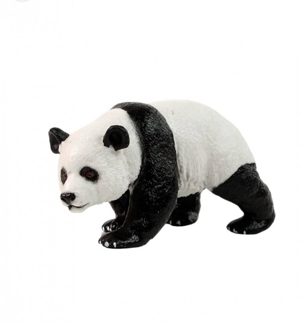 Figurina Ura Panda, realist, alb/negru, 25 cm