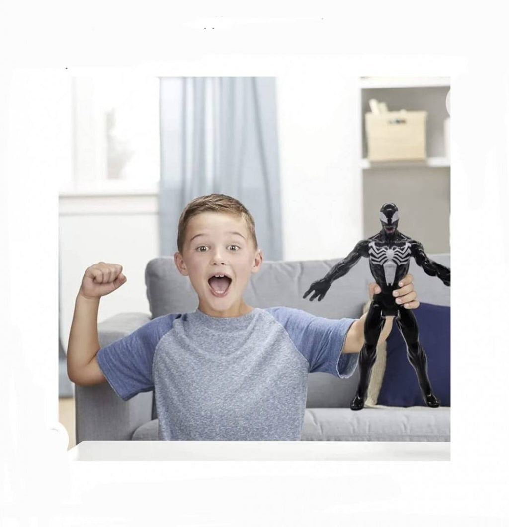 Figurina Venom, Super Erou, negru/alb, 30 cm