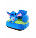 Fotoliu bebe Stitch, plus, cu spatar, albastru, 1 an+