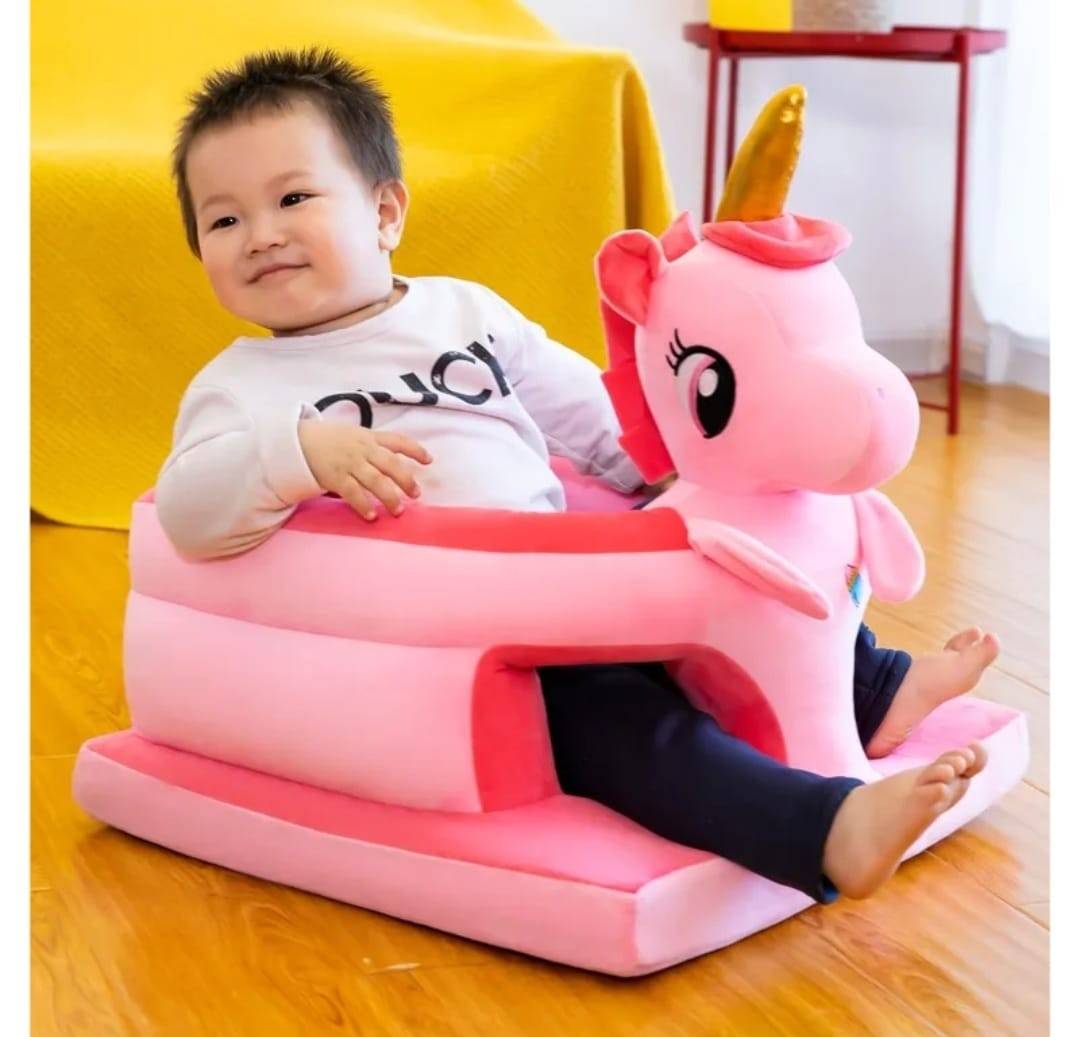 Fotoliu bebe, Unicorn, 3D, multicolor, 50 cm, 1 an+