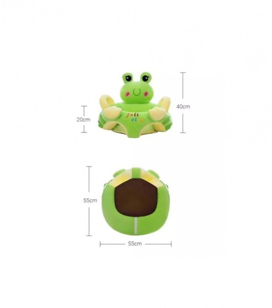 Fotoliu de plus, Broscuta Bebe, cu centru de joaca, verde, 6 luni+