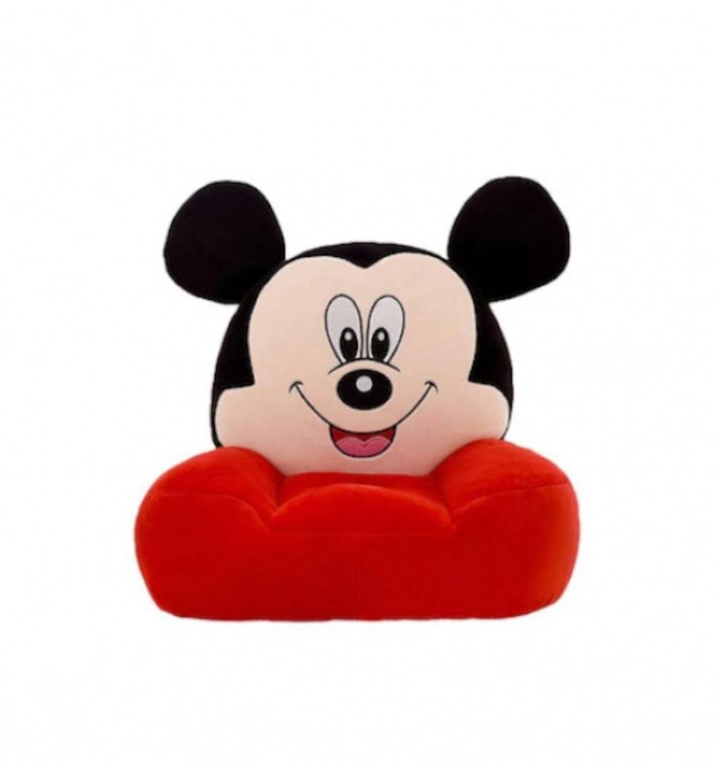 Fotoliu de plus copii, Mickey Mouse, rosu, 50 cm, 1 an+