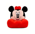 Fotoliu de plus copii, Minnie Mouse, rosu, 50 cm
