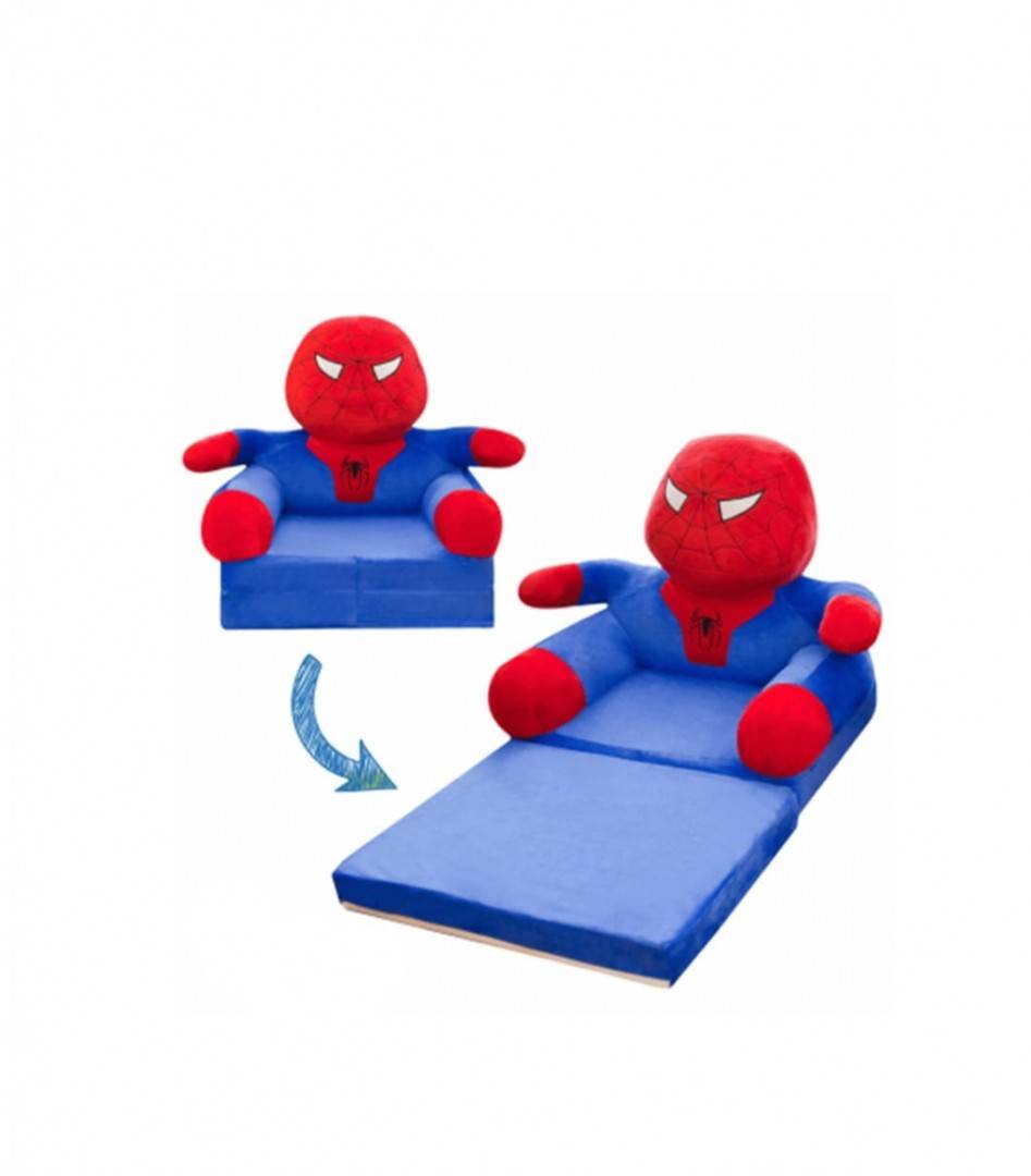 Fotoliu de plus extensibil, Spiderman, multicolor, 80 cm, 1 an - 3 ani